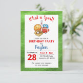 Invitation Sports Athlète Toute l'étoile Anniversaire (Debout devant)