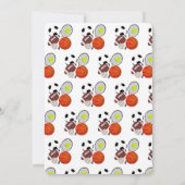 Invitation Sports Balles d'athlétisme fête d'anniversaire (Dos)