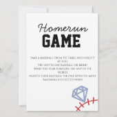 Invitation Sports Baseball Homerun Glitter Bridal Shower Game (Devant)