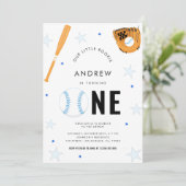 Invitation Sports Baseball Thème Baby 1er Anniversaire (Debout devant)