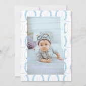 Invitation Sports Baseball Thème Baby 1er Anniversaire (Dos)