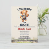 Invitation Sports Boy Football C'est un garçon Baby shower Ou (Debout devant)