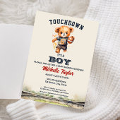Invitation Sports Boy Football C'est un garçon Baby shower Ou