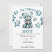 Invitation Sports Boy Football C'est un garçon Baby shower Ou (Devant)