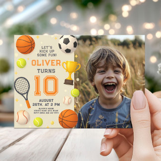 Invitation Sports Champion Birthday Party