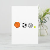 Invitation Sports de balle (Debout devant)