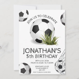 Invitation Sports Enfants Football fête d'anniversaire