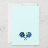 Invitation Sports Pickleball fête d'anniversaire (Dos)