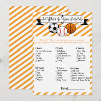 Sports Qu'est-ce que votre sac à main jeu de Baby 