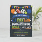Invitation Sports Tous Star Anniversaire Baseball de baseball (Debout devant)