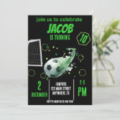Invitation Sports Voler Soccer Objectif Anniversaire Invitati (Debout devant)