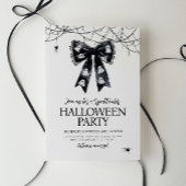 Invitation Spotacular Ghost Bow Coquette Halloween Party
