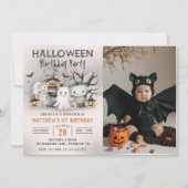 Invitation Spotacular Kids Halloween Photo Anniversaire (Devant)