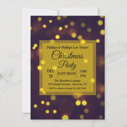 Invitation Spotlight sur Noël (Devant)