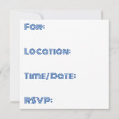 Invitation Spots arc-en-ciel personnalisés (Dos)