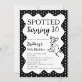 Invitation Spotted Turning 30 Polka Dot 30th Birthday Party (Devant)