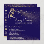 Invitation Spray Tan Après-soins Conseils d'instruction Corps (Devant / Derrière)