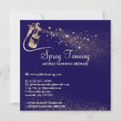 Invitation Spray Tan Après-soins Conseils d'instruction Corps (Devant)