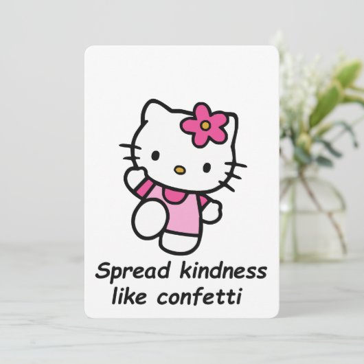 Invitation Spread Kindness Like Confetti (Debout devant)