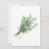 Invitation Sprigs de romarin avec Mariage Twine (Dos)