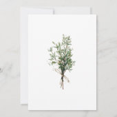 Invitation Sprigs de romarin avec Mariage Twine (Dos)