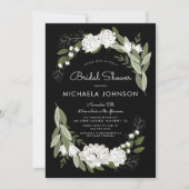 Invitation Sprigs Mariages floraux blancs (Devant)