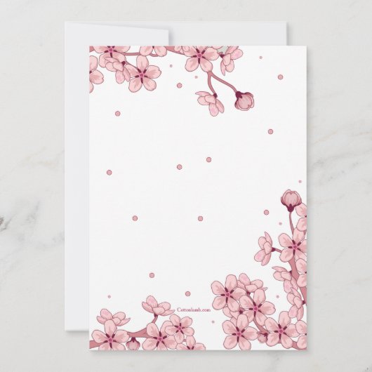 Invitation Spring Blossoms (Dos)