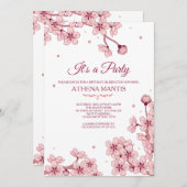 Invitation Spring Blossoms (Devant / Derrière)