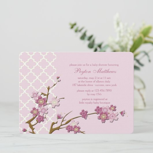 Invitation Spring Blossoms (Debout devant)