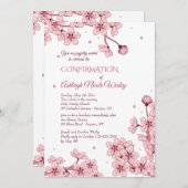 Invitation Spring Blossoms (Devant / Derrière)