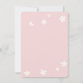 Invitation Spring Blush White Daisies Fille fête d'anniversai (Dos)