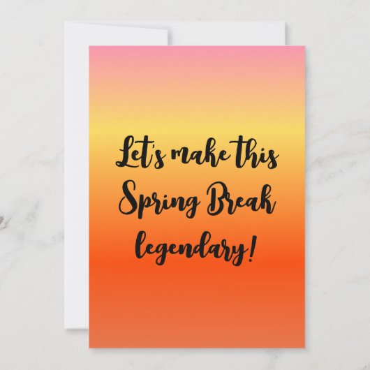 Invitation Spring Break Party (Dos)