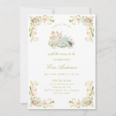 Invitation Spring Bunny Tea with Mom-to-be Baby Shower (Devant)