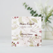 Invitation Spring Cherry Blossoms 5,25 x 5,25 (Debout devant)