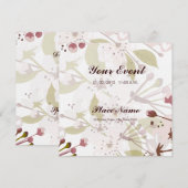 Invitation Spring Cherry Blossoms 5,25 x 5,25 (Devant / Derrière)