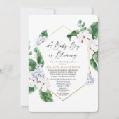Invitation Spring Drive by baby shower baby boy floraison (Devant)
