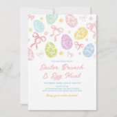 Invitation Spring Easter Invitation, Hand-Drawn Bunny (Devant)