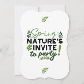 Invitation Spring Fling Party - Appel de la fête de la nature (Devant)