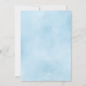 Invitation Spring Floral Blue Coquette Baby Shower (Dos)