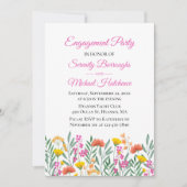 Invitation Spring Floral Boho Fleur sauvage (Devant)