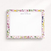 Invitation Spring Floral Border Note Card