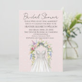 Invitation Spring Floral Bridal Shower (Debout devant)