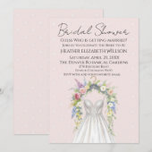 Invitation Spring Floral Bridal Shower (Devant / Derrière)