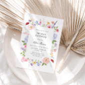 Invitation Spring Floral Frame Bridal Shower