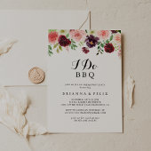 Invitation Spring Floral I Do BBQ Engagement Party