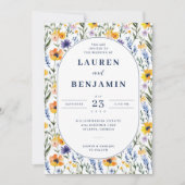 Invitation Spring Floral Wedding (Devant)