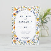 Invitation Spring Floral Wedding (Debout devant)