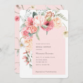 Invitation Spring Garden Elegant Aquarelle romantique chic (Devant / Derrière)