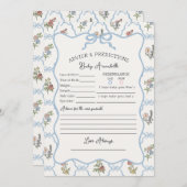 Invitation Spring Garden Party Floral Douche conseil pour béb (Devant / Derrière)