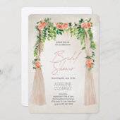 Invitation Spring Gate Garden Bridal Shower Celebration (Devant / Derrière)